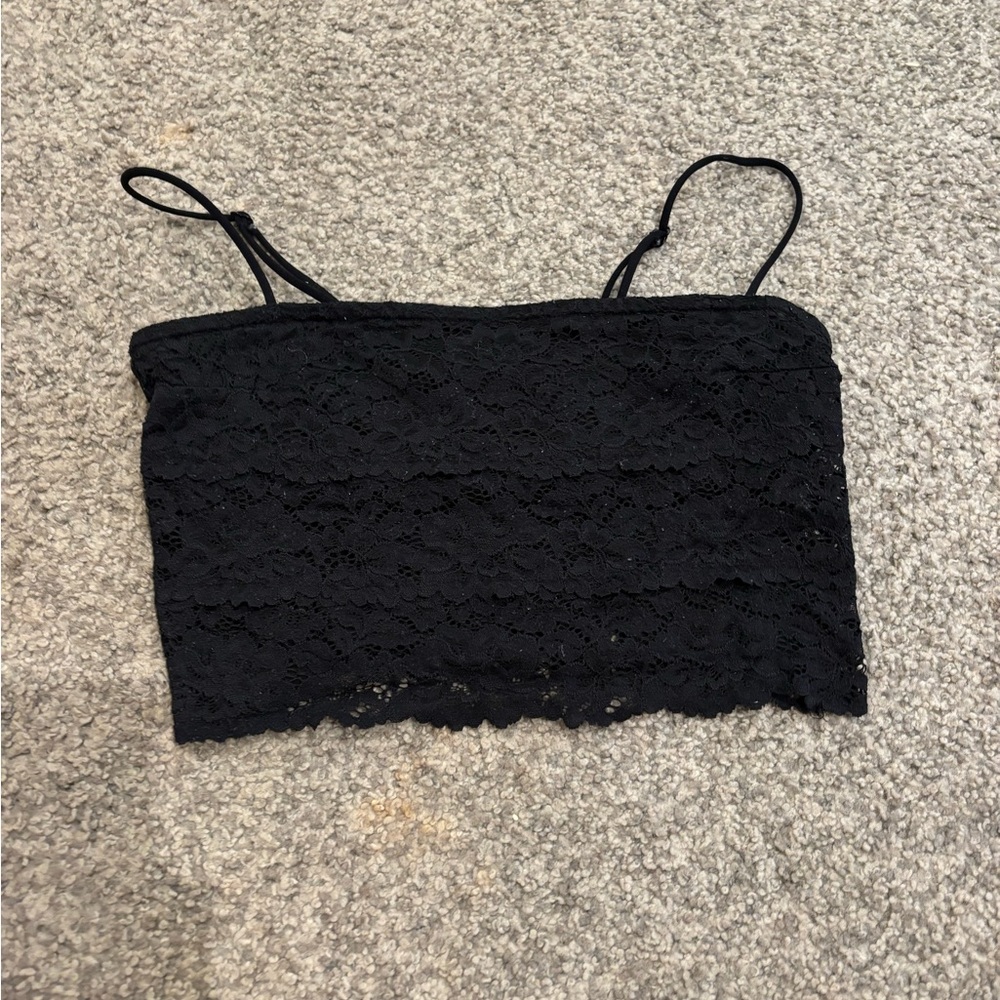 Black Lace Women's Top